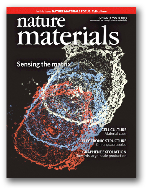 IBEC research Nature Materials cover Institute for Bioengineering of Catalonia